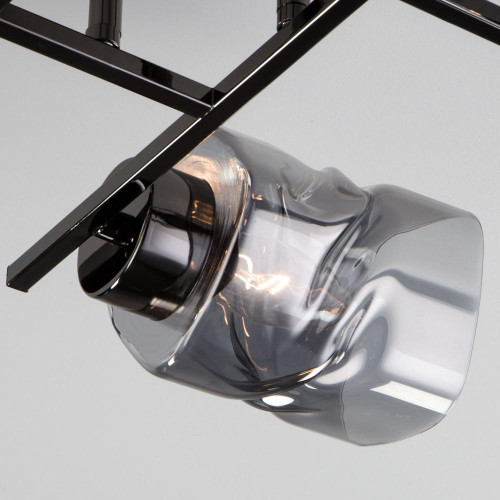 Светильник EUROSVET 30165/4 черный/жемчуг(11м2)