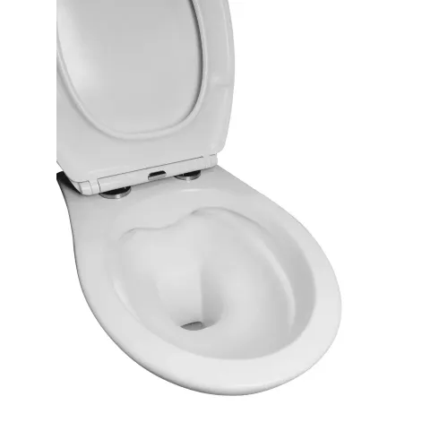 Унитаз-подвесной EVA GOLD K701 белый, сид. дюропласт тонкое, безободковый