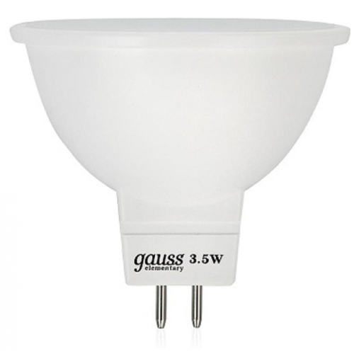 Лампа GU5.3 светодиод.3,5Вт 3000К GAUSS (260Lm)