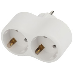 Разветвитель сетевой 2-м SPx-2e-W с заземл. 16А бел. Эра Б0053478