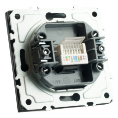 Розетка PC ЭМИЛИ черный RST00-5117-05