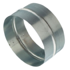 Соединитель круглых воздуховодов 100CG оцинкованная сталь