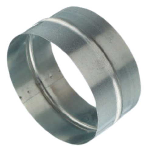 Соединитель круглых воздуховодов 100CG оцинкованная сталь