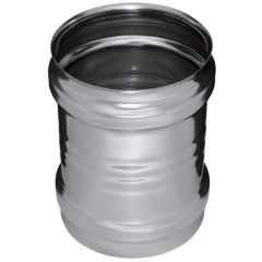 Дымоход адаптер ММ 0,8мм Ф120 нержавеющая сталь (Феррум)