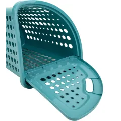 Корзина для белья 45 л угловая «Молетта», бирюзовая (5365584)