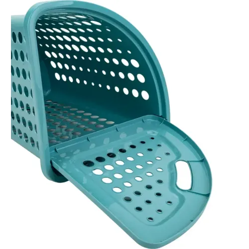 Корзина для белья 45 л угловая «Молетта», бирюзовая (5365584)