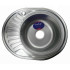 Мойка нерж. врезная MIXLINE овальная 45х57 тол. 0,8мм, правый выпуск, декор (сифон)