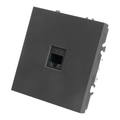 Розетка PC ЭМИЛИ черный RST00-5117-05