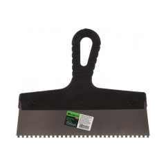 Шпатель СИБРТЕХ зубчатый нерж. 250 мм/4мм (85457)