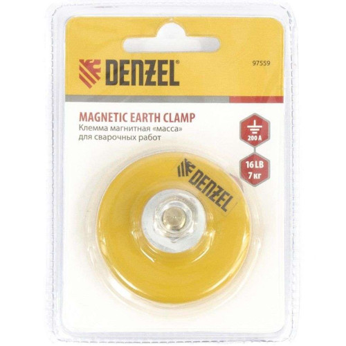 Клемма заземления DENZEL (97559) магнитная