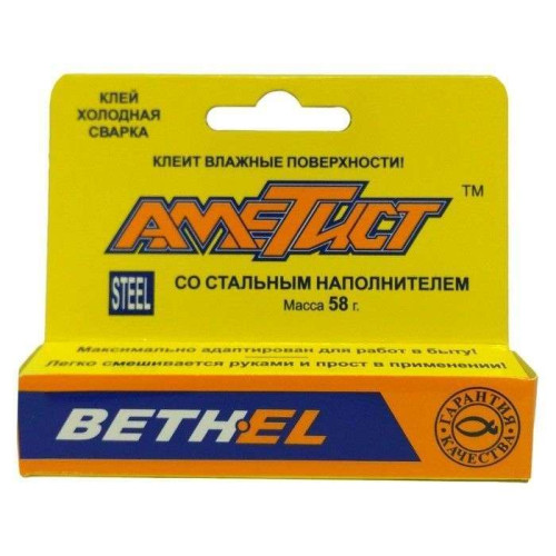 Сварка холодная АМЕТИСТ 58гр. в тубе, сталь (285320)