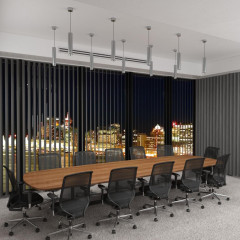 Светильник ES DLR023 12W 4200K хром/матовый