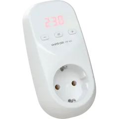 Реле напряжения в розетку Welrok красный инд.16А