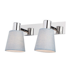 Светильник настенный EUROSVET 20080/2 хром/голубой(5м2)