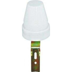 Датчик освещенности (фотосенсор) регулир. 2200Вт IP44 Camelion LXP-02 white (67604)