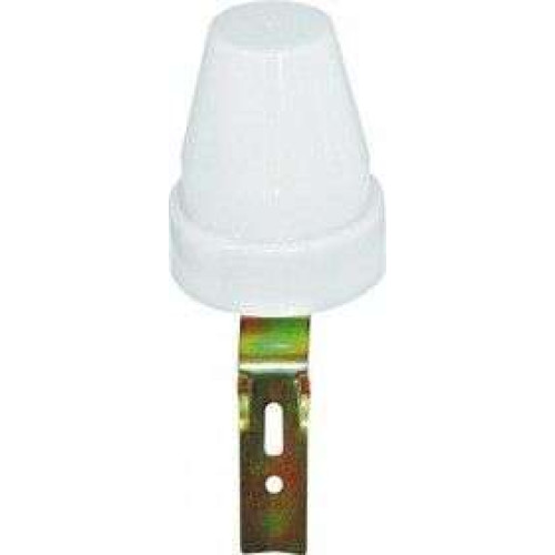 Датчик освещенности (фотосенсор) регулир. 2200Вт IP44 Camelion LXP-02 white (67604)