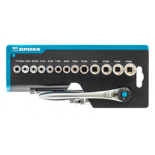 Набор головок GROSS 36шт 1/4