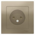 Розетка 2P AtlasDesign в сборе шампань SchE ATN000540