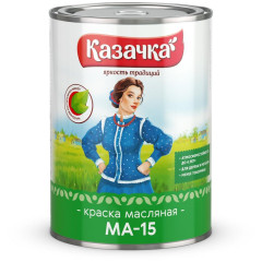 Эмаль МА-15 КАЗАЧКА зелёная 0,9 кг