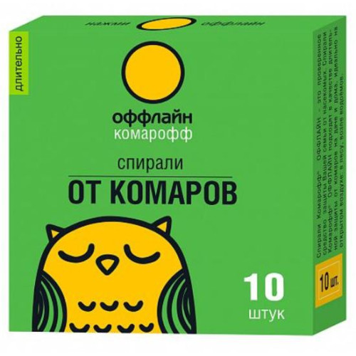 Спираль от комаров Комарофф оффлайн 10шт (217030)