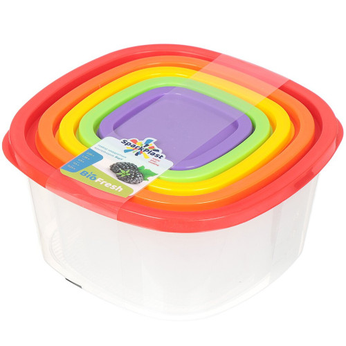 Набор контейнеров BioFresh Spark Plast для продуктов 5 шт (IS10506)