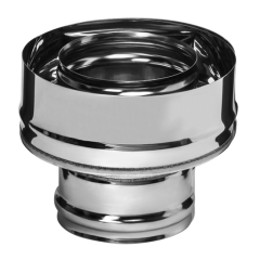 Дымоход адаптер стартовый 0,8мм Ф115*200 нержавеющая сталь (Феррум)