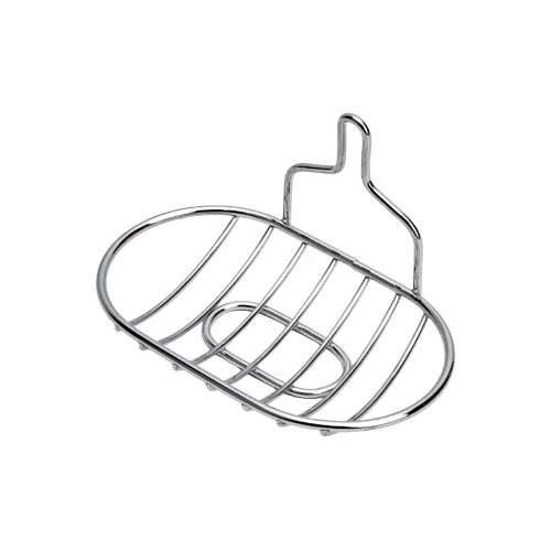 Мыльница РЫЖИЙ КОТ на присосках овальная, металл, 311457