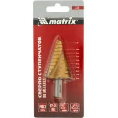 Сверло по мет. ступенчатое MATRIX HSS 9-36 мм (72358)