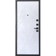 Дверь метал. МДФ/МДФ VD-50 (Бетон серый/Бетон снежный) 70мм 860 R правая