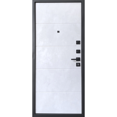 Дверь метал. МДФ/МДФ VD-50 (Бетон серый/Бетон снежный) 70мм 860 R правая