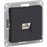 Розетка PC AtlasDesign карбон SchE ATN001083