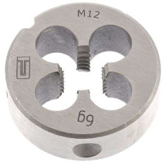 Плашка СИБРТЕХ М12х1,75 мм (77032)