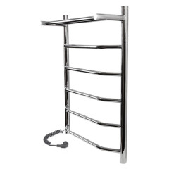 Полотенцесушитель электр. нерж. AQUATER Прага с полкой 600/800 6п (Вариант 1) MEG 300 Вт