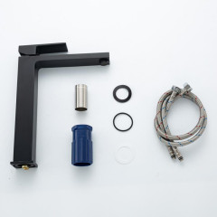 Смеситель для умывальника FRAP F1091-26 высокий, чёрный