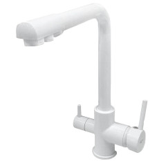Смеситель для кухни FRUD R43053-8 белый, с каналом для фильтрованной воды