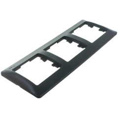 Рамка 3-пост.GLOSSA антрацит GSL000703