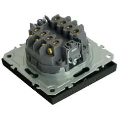 Переключатель 2-кл ЭМИЛИ перекрестный черный RSW10-5111-05