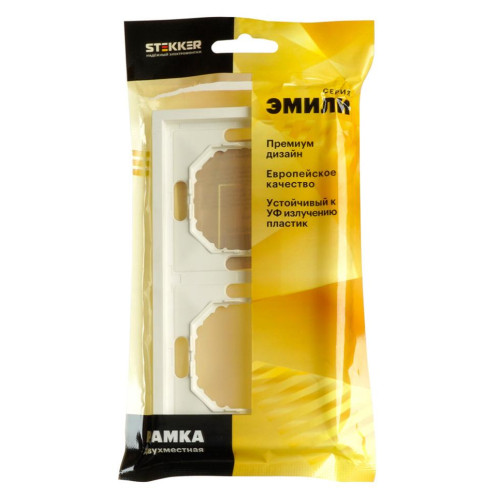 Рамка 2-пост ЭМИЛИ белый PFR00-5002-01