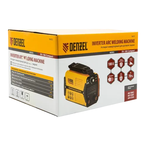 Аппарат сварочный DENZEL DS-180 Compact (94372) (*10)