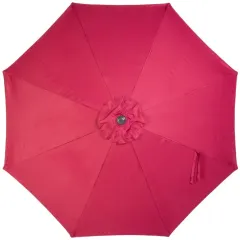 Зонт садовый 270*270см бордовый с подставкой 51*12*51см (502006)