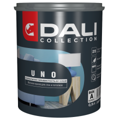 Краска в/д DALI COLLECTION UNO для стен и потолков 0,9л База А