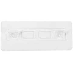 |Полкодержатель с клейкой поверхностью ТУНДРА 120х50х19мм двойной, прозрачный(9103445)