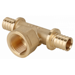 Тройник аксиальный латунный GAPPO ф 20 мм х 3/4