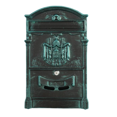 Ящик почтовый №4010В зеленая патина  (4) (10284)