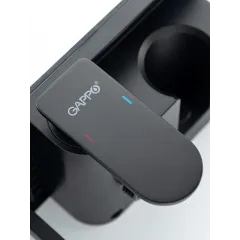 Душ гигиенический GAPPO G7295-16 со смесителем, бумагадержателем и полочкой, чёрный