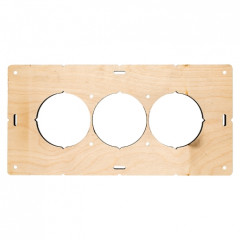 Шаблон для подрозетников c 3 отв. d68мм Expert EKF sh-d68-3