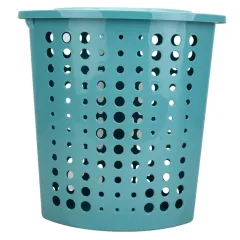 Корзина для белья 45 л угловая «Молетта», бирюзовая (5365584)