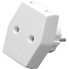 Разветвитель сетевой (тройной) 10А 250B STEKKER белый ADP10-16-20 39006