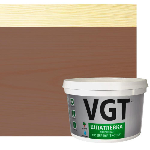 Шпатлёвка VGT ЭКСТРА по дереву Махагон 1кг