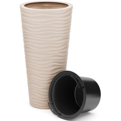 Кашпо АЛЬТЕРНАТИВА Оазис св. бежевое 63 л (М8083)